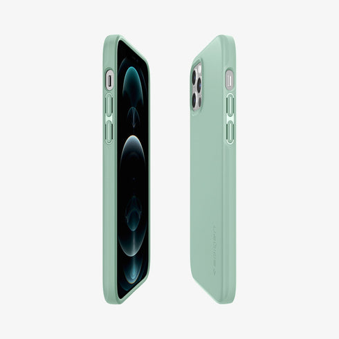 ACS01612 - iPhone 12 Pro Max Case Thin Fit in black showing the back